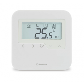 SALUS BTRP230-9010 Raumthermostat – Programmierbar, LCD, TRIAC, 5 Jahre Garantie, Für 55×55 Mm Rahmen