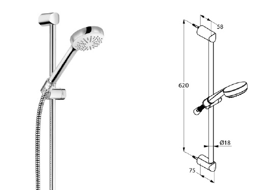 onderdelen toiletreservoir, Toiletvulklep, toiletspoelknop, 1 set