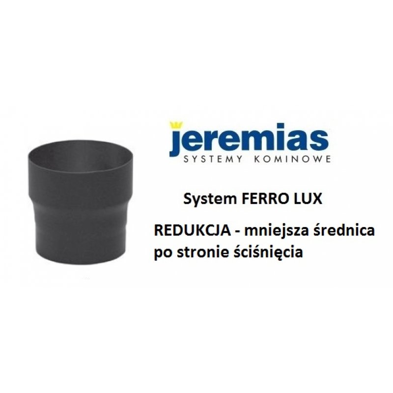 Jeremias redukcja 130-120 mm do kominków i kotłów na paliwo stałe Stal DC01 Kod FERRO-R1130120