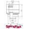 Spiroflex adapter Ariston AR 60/100-80-125  złączka do kotła SX-TD-AARB