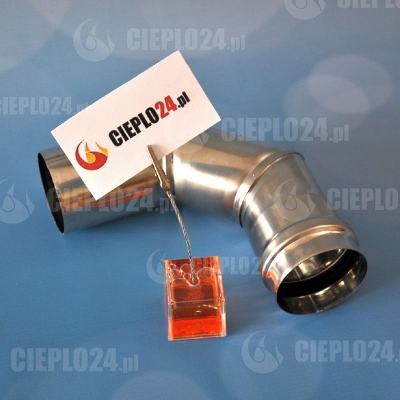 Spiroflex kolano spalinowe 90° fi 110, stal nierdzewna, kolano kominowe SX-TJN110KS90 