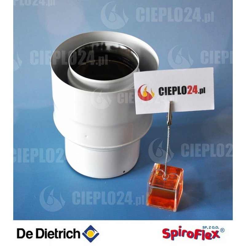 Spiroflex Adapter redukcyjny biały fi 60/100-80/125 SX-TD-REDB De Dietrich