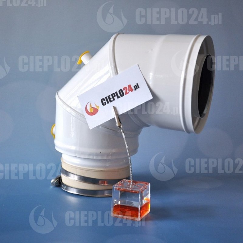 Spiroflex zestaw kominowy biały WOLF 80/125 w szacht kominowy do kotłów kondensacyjnych SX-TD80/125PAKSZW-B-PAKIET 