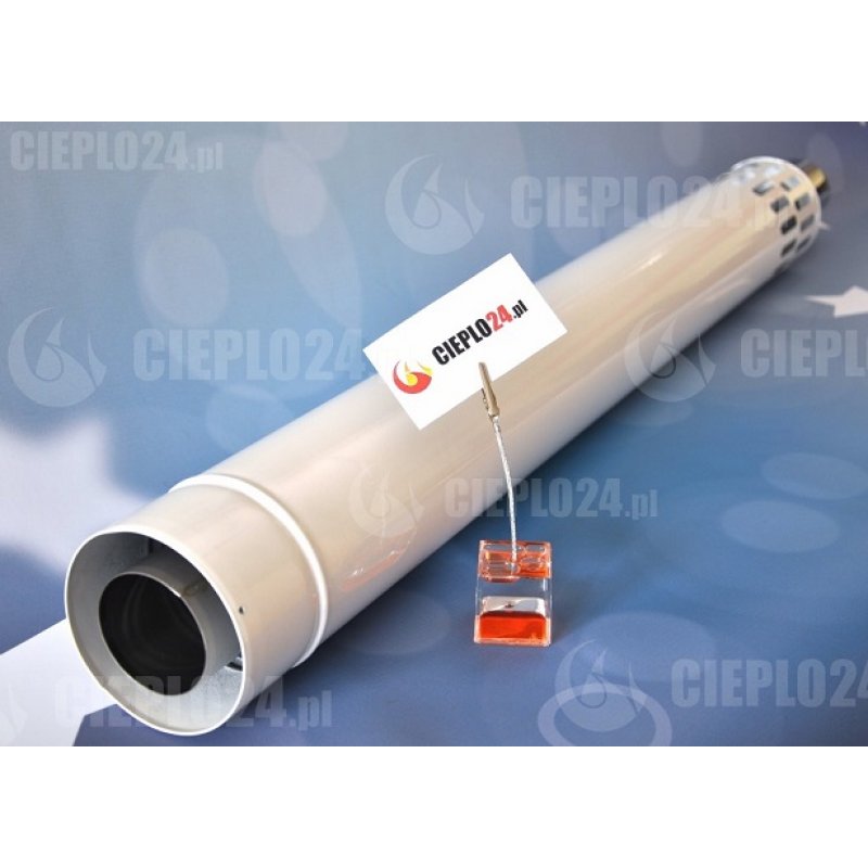 Spiroflex rura wylotowa 1000 mm fi 80/125 dwuścienna biała SX-TD80/125RWB 