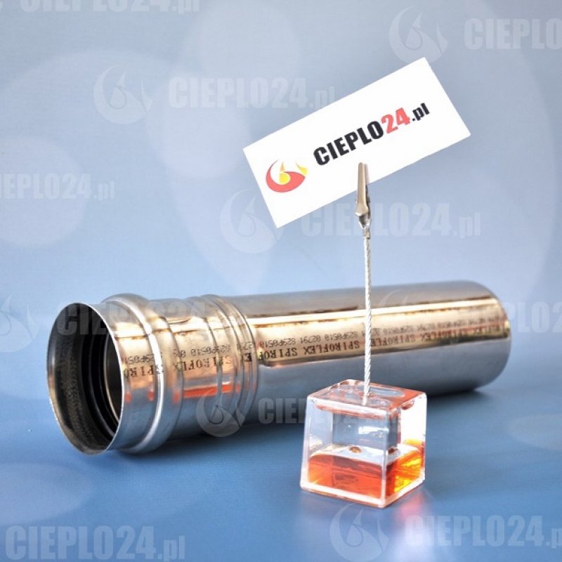 Spiroflex rura spalinowa fi 110 250 mm, jednościenna kominowa, stal nierdzewna kod SX-TJN110RS0,25