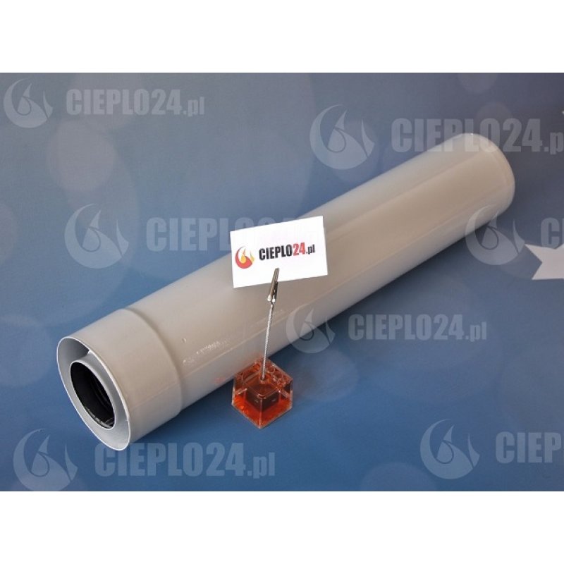 Spiroflex rura spalinowa fi 80/125 500 mm, dwuścienna biała SX-TD80/125RB0,5 