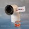 Spiroflex Adapter kolanowy  90° fi 80/125, dwuścienny biały, kolano kominowe SX-TD80/125K90B-viessmann 
