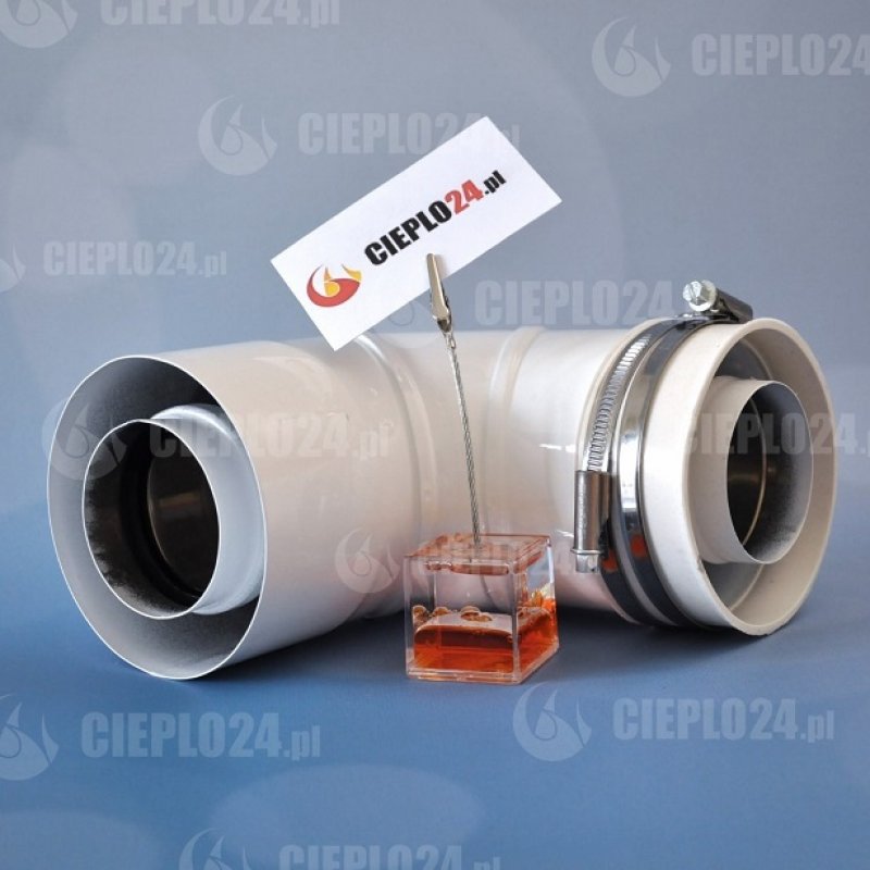 Spiroflex zestaw kominowy biały Ariston 60/100 w szacht kominowy do kotłów kondensacyjnych SX-TD60/100AARKB-PAKIET 