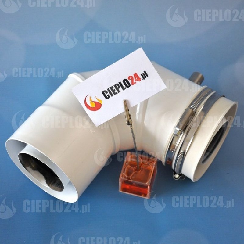 Spiroflex adapter Ariston ARK z odskraplaczem 60/100 kolano 90° złączka do kotła SX-TD60/100AARKOB 