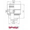 Spiroflex adapter Biały BD BUDERUS 60/100-80/125  złączka do kotła SX-TD-ABD6/8B