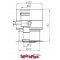 Spiroflex adapter turbo Biały BD BUDERUS z odskraplaczem 60/100-80-125  złączka do kotła SX-TD6/8ABDTOB