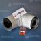 Spiroflex Adapter kolanowy  90° fi 80/125, dwuścienny biały, kolano kominowe SX-TD80/125K90B-viessmann 
