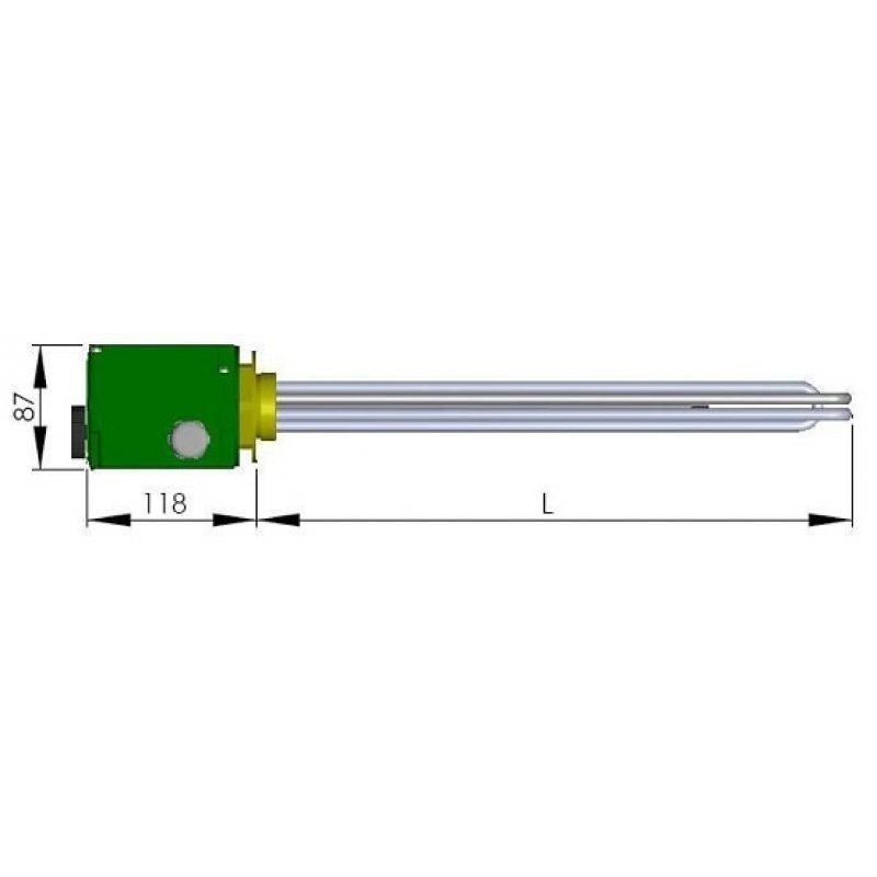 Biawar WP-6.8 Moduł elektryczny o mocy 4,5 kW, 230/400V, G 1 1/2 kod 10981