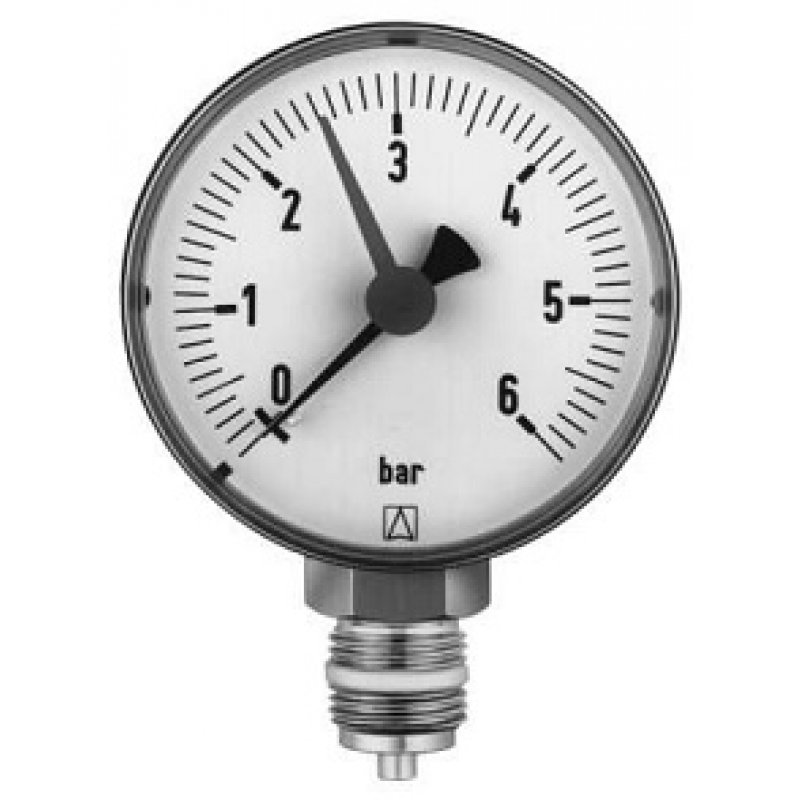 Afriso Manometr grzewczy RF 63 RAD, fi 63 mm, 0-6 bar kod 63513