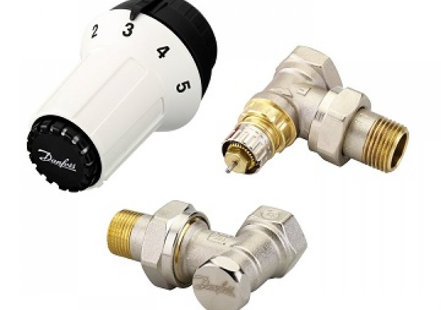 Danfoss SET RA Zestaw termostatyczny  kątowy 3-elementowy kod 013G5163