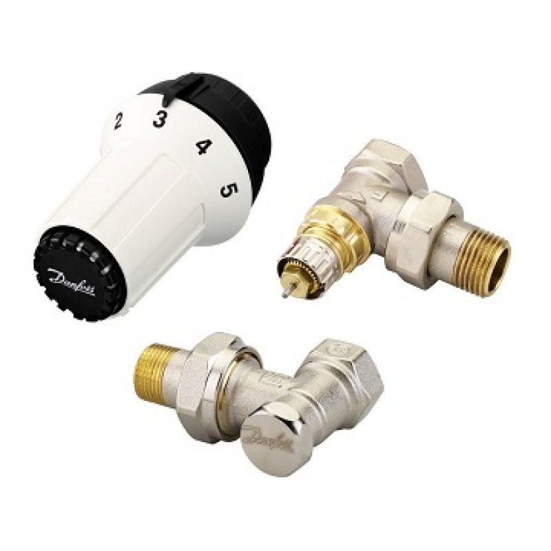 Danfoss SET RA Zestaw termostatyczny  kątowy 3-elementowy kod 013G5163