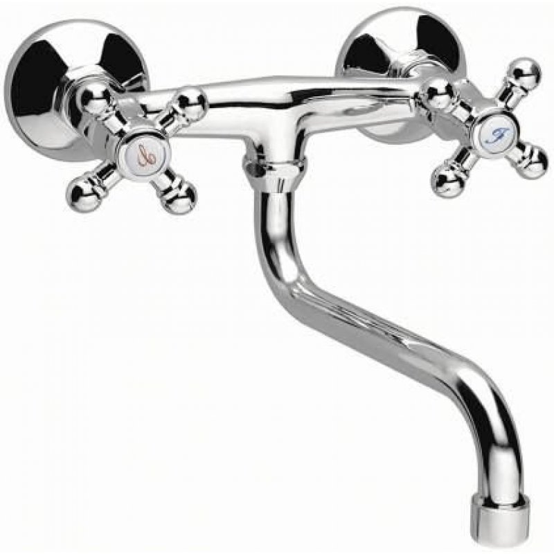 Ferro Bateria Retro zlewozmywakowa ścienna chrom B87 kod XR5