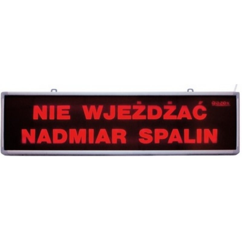 Gazex Tablica ostrzegawacza LED Nie wjeżdżać nadmiar spalin kod TP-4.S/H3