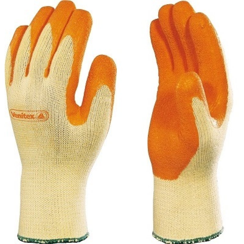 Delta Plus Rękawice VE730 lateksowe pomarańczowe rozmiar 9 kod VE730OR09