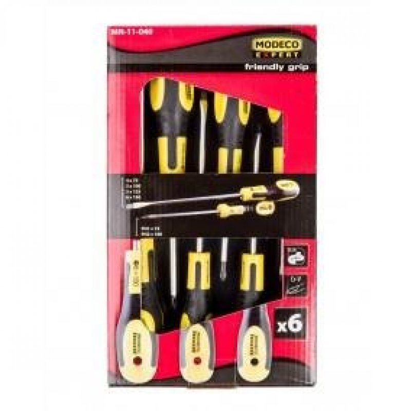 Koelner Komplet wkrętaków, 6 sztuk, Friendly grip kod MN-11-040