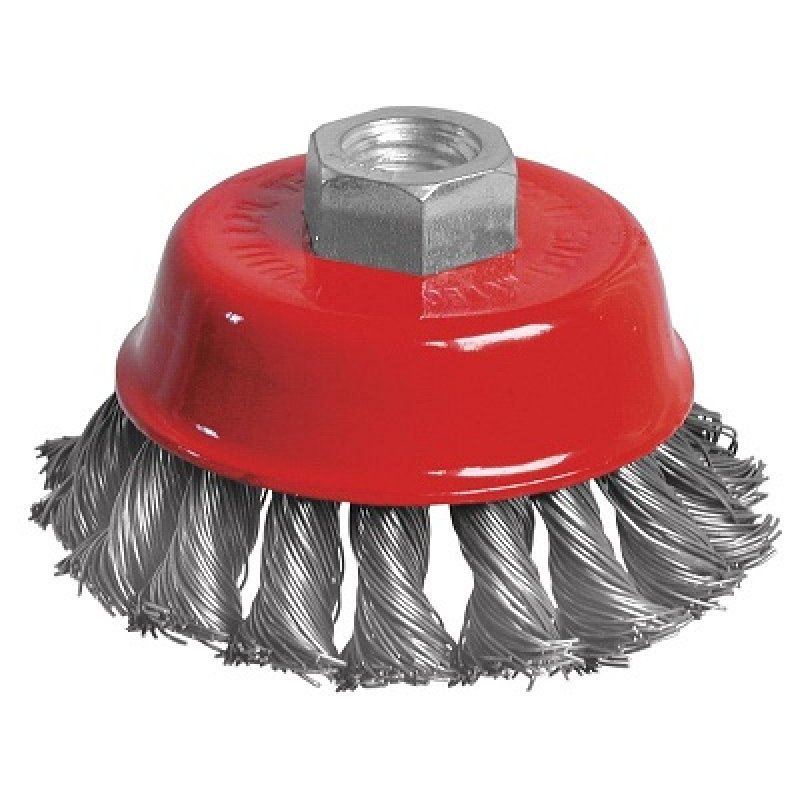 Koelner Szczotka doczołowa, 80mm, do szlifierek kątowych drut stalowy splatany kod MN-69-134