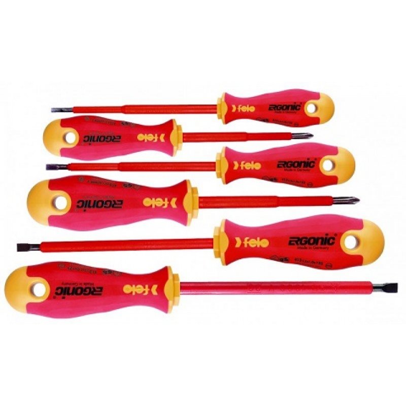LŁ(Lange) Zestaw 6 wkrętaków Ergonic VDE Felo kod FL41396198
