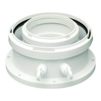 Junkers AZB931 80/125 Adapter do kotła prosty z króćcami pomiarowymi biały kod 7716780184