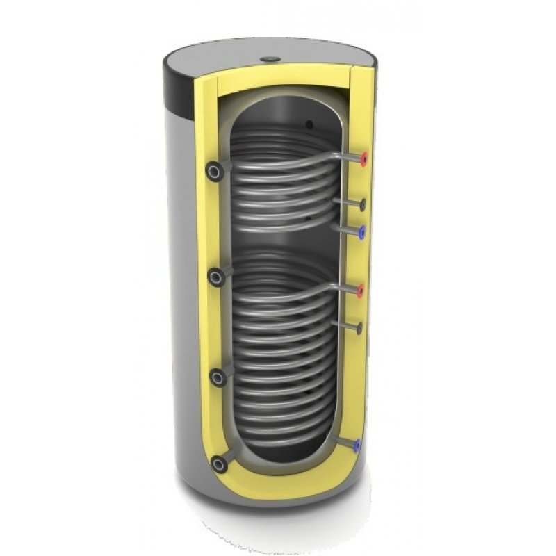 Lemet Zbiornik buforowy z dwiema wężownicami - 2000litrów Kod: 16.2000B-2 TRANSPORT GRATIS!