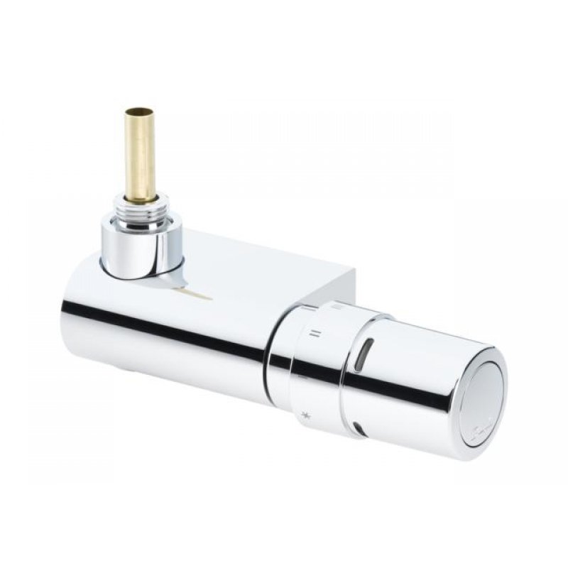 Danfoss VHX-Mono Zawór prosty pojedyńcze połączenie do grzejników dekoracyjnych chrom + Głowica RAX kod 013G4285