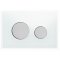TECEloop - przycisk podwójny kolor szkło białe, przyciski chrom połysk kod 9240660
