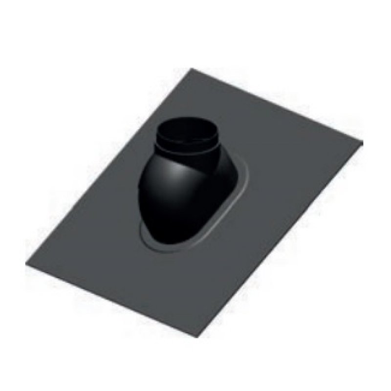 Concept fi 60/100 Przepust dachowy czarny skośny od 0-48º, dla systemu powietrzno-spalinowego kod F906354100