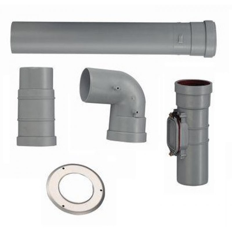 Junkers AZB 615 Zestaw przewodu spalinowego fi 80 kod 7719001530
