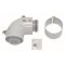 Vaillant kolano 87° rewizyjne koncentryczne 60/100 mm, PP kolano do komina kod 303916