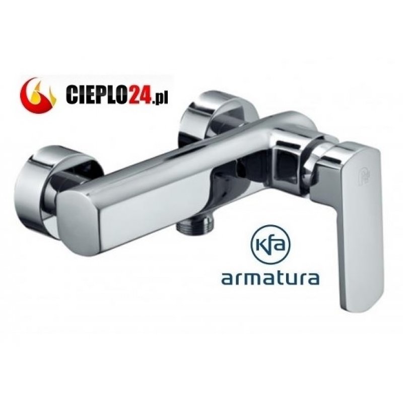 KFA KORUND bateria natryskowa, ścienna, chrom kod 4006-010-00
