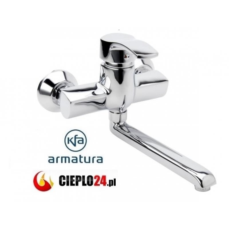 KFA KWARC bateria zlewozmywakowa, ścienna, chrom kod 4200-910-00