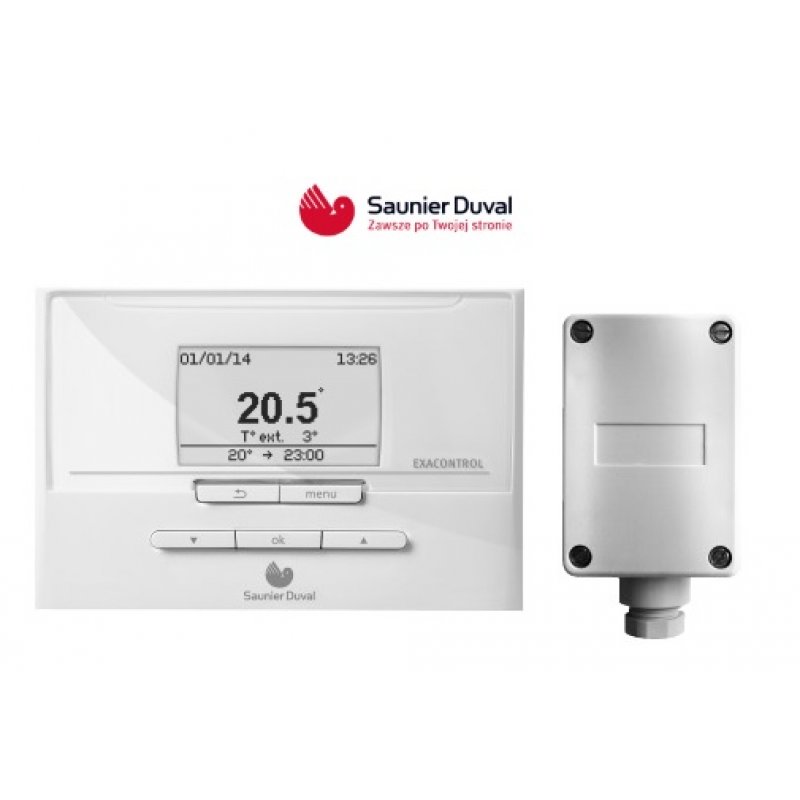 Saunier Duval MiPro Pogodowy regulator systemowy, przewodowy, tygodniowy kod: 0020218373