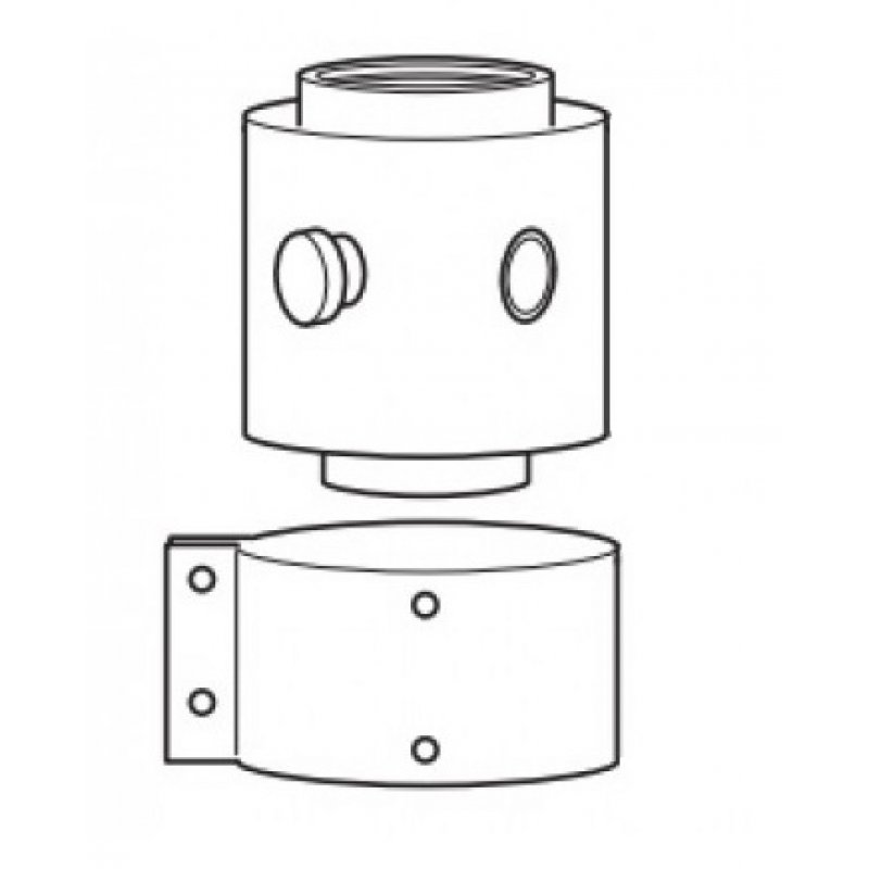 Saunier Duval KKS 80/125 Adapter spalin PP do kotłów Niedźwiedź Condens kod 0020189629