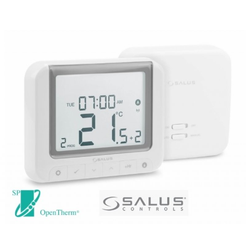 Salus RT520RF Regulator pokojowy bezprzewodowy, tygodniowy regulator temperatury, OpenTherm kod: RT520RF