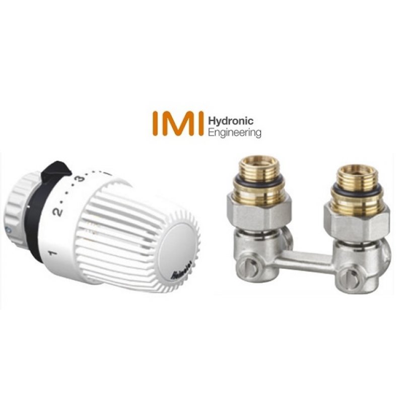 IMI Hydronic Głowica Termostatyczna S + Zestaw przyłączeniowy Vekotrim kątowy G3/4-1/2 Kod 36311302001