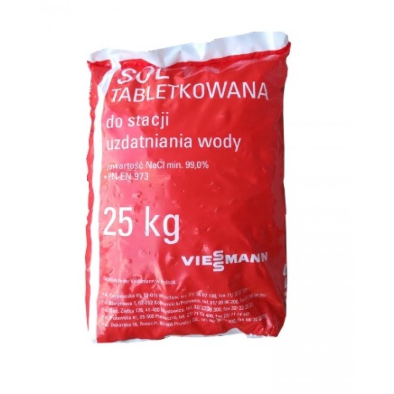 Viessmann Sól regeneracyjna 25 kg w tabletkach do stacji uzdatniania wody kod 7419725