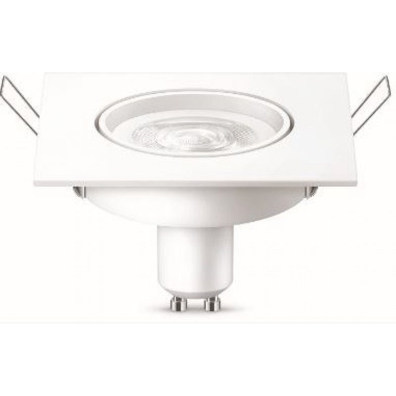 PILA LED spot 50W GU10Kit_S 827 36D 1CT/10 Oprawa Downlight o mocy 4,7W kwadrat kod 929002040631