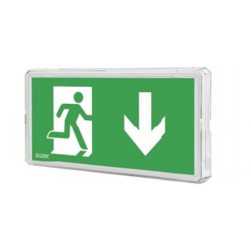 Awex EXIT M IP65 LED oprawa awaryjna kierunkowa dwuzadaniowa o mocy 1W 3h kolor obudowy biały +PU31 Kod 5902288949918