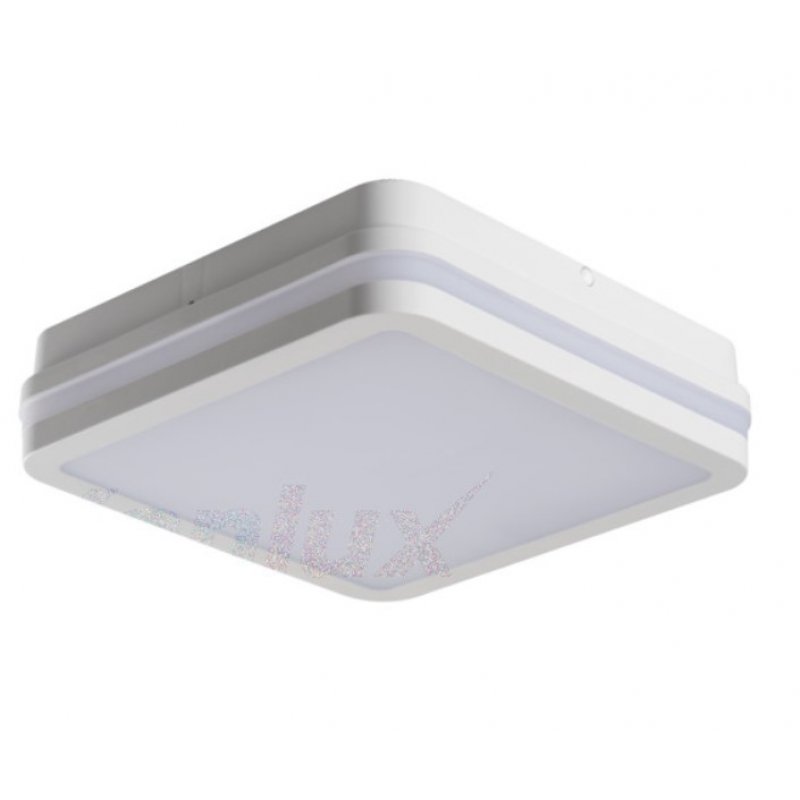 Kanlux Beno Led NW-L-SE W Plafon kwadratowy Led o mocy 18W/4000K z czujnikiem ruchu Strumień świetlny 1550lm Kolor obudowy biały Kod 32946