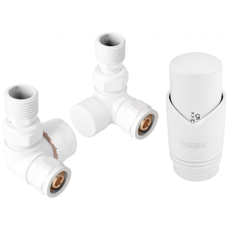 Ferro Zestaw termostatyczny osiowy w kolorze białym kod ZTO30WH