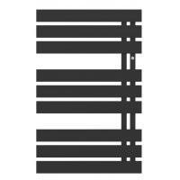 Instal-projekt NAMELESS 60/90 Trendy Grzejnik łazienkowy z podłączeniem dolnym, czarny mat  kod NAM-60/90C31