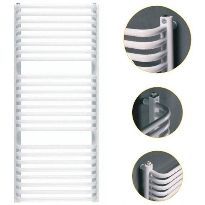 Instal-projekt STANDARD 300X900 Grzejnik łazienkowy z podłączeniem dolnym, biały kod GŁ-30/90