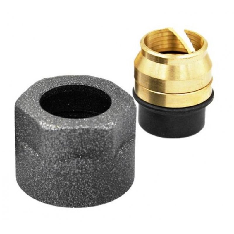 Vario Term Złączka/Adapter zaciskowy Cu GW3/4"/15x1 w kolorze ciemno grafitowym strukturalnym Kod ZZM1515