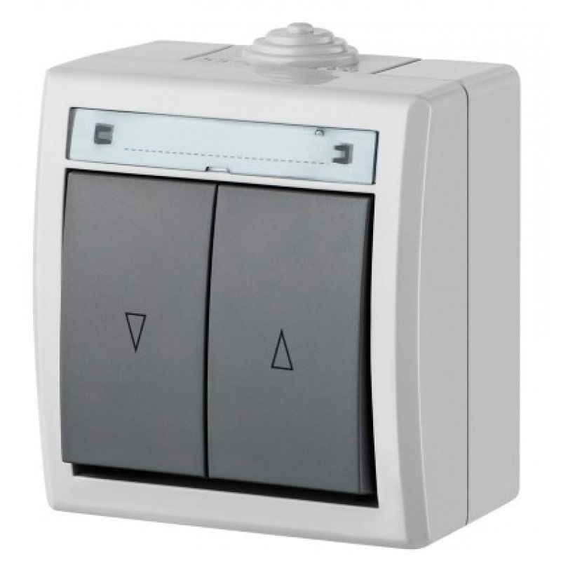 Elektro-Plast AQUANT Łącznik hermetyczny zwierny żaluzjowy n/t, szary Kod 1208-10