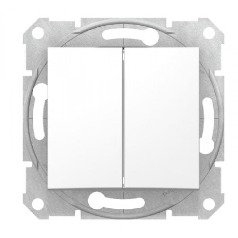 Schneider Electric Sedna Łącznik schodowy podwójny, biały KOD SDN0600121