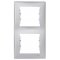 Schneider Electric SEDNA Ramka 2-krotna, pionowa, aluminium KOD SDN5801160